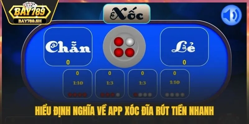 Hiểu định nghĩa về app xóc đĩa rút tiền nhanh