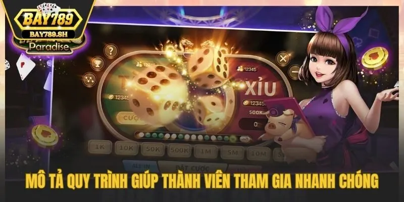 Mô tả quy trình giúp thành viên tham gia nhanh chóng